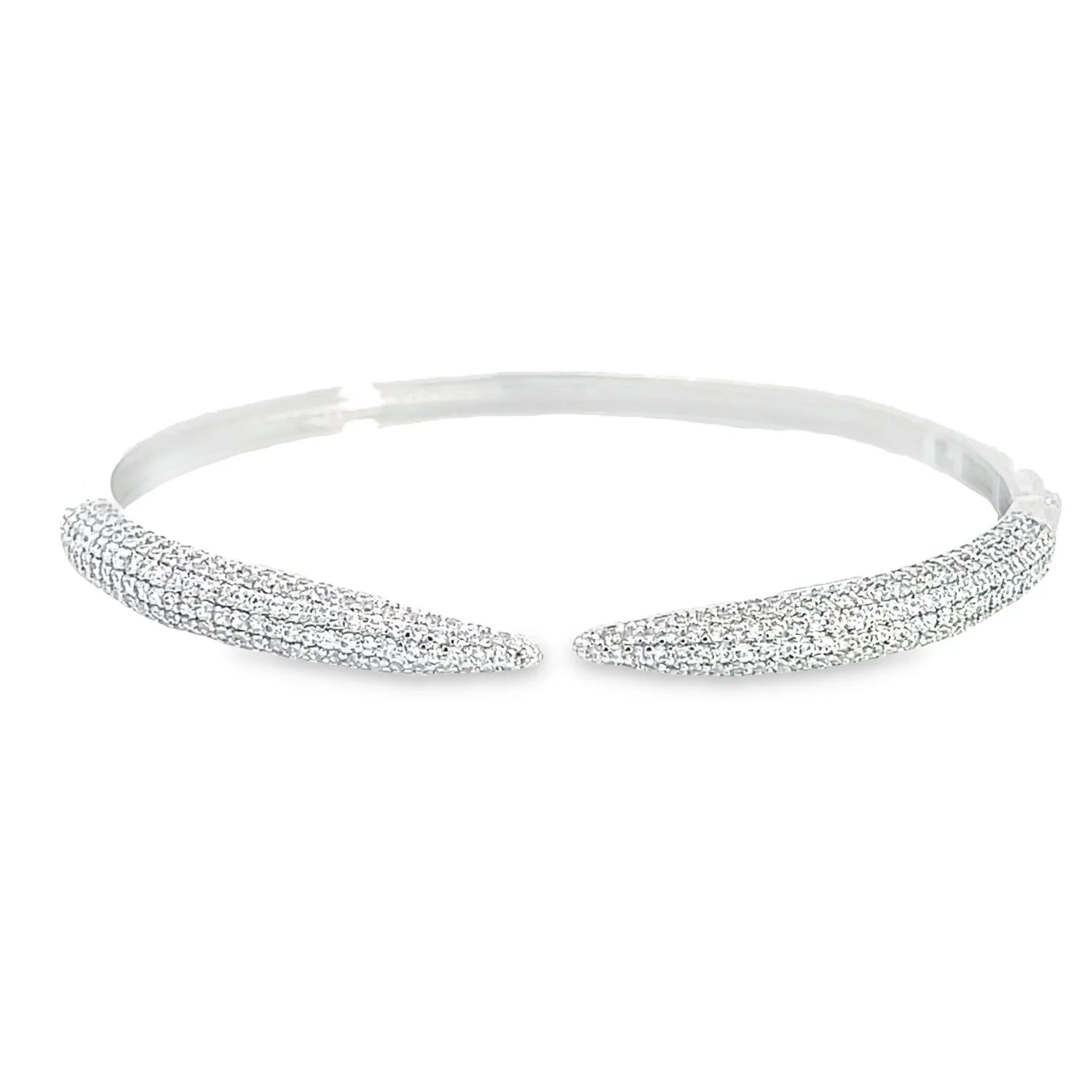 CZ Claw Paved Stone Bangle Bracelet | Frankie J | Coretrade fl