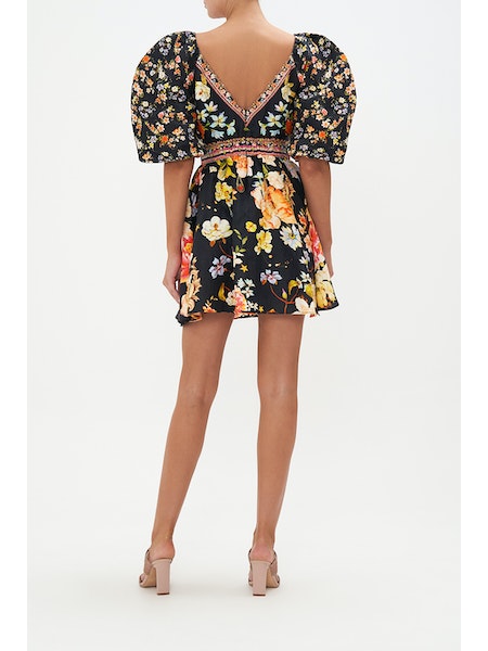 Puff Sleeve Mini Dress | Camilla | Coretrade Located in FL