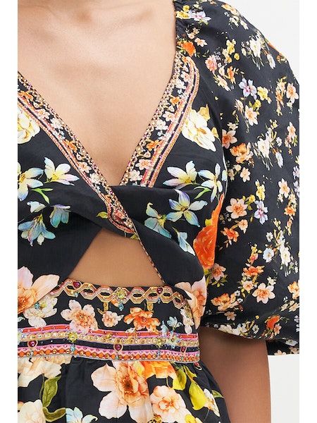 Puff Sleeve Mini Dress | Camilla | Coretrade Located in Boca 