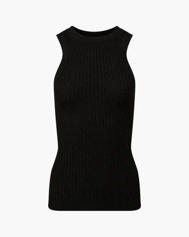 Cable Knit Tank by WeWoreWhat | Fitted to the body, this cable knit tank has a racer-neck silhouette | Coretrade in Boca Raton, FL