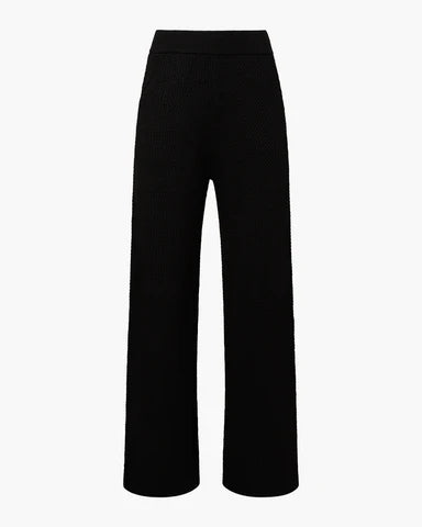 Cable Knit Pull On Pant by WeWoreWhat | wide-leg pull on pant comes in a soft cable knit with an elasticized waistband. Pull on with elastic waistband Wide leg Cable pattern | Coretrade ln Boca Raton, FL