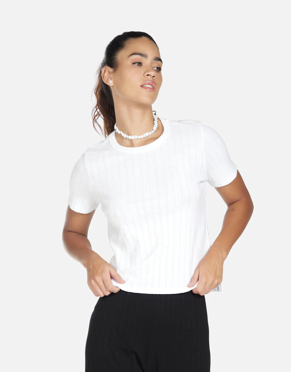 NOTTINGHAM CROP TOP | Michael Lauren | Coretrade located in Boca Raton 