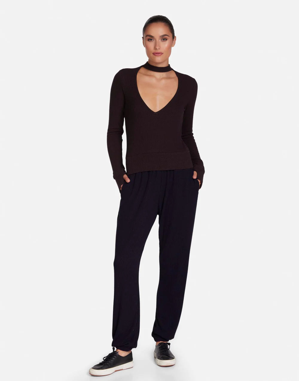 Faysmith Sweatpants by Michael Lauren | Soft Sweater Knit Fabric Elasticized Waistband Brushed Finishing Elasticized Cuff Side Pockets | Coretrade in Boca Raton